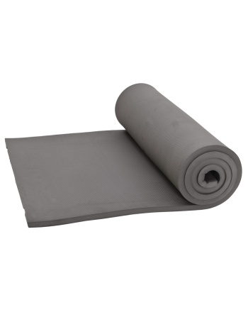 Foam Mat - Gray - Right side of mat rolled up with left side partially shown