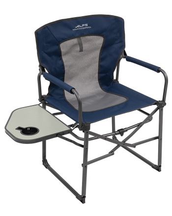 Campside - Front quarter view of chair with side table up