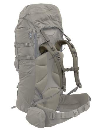 Cascade 90 Harness - Clay - Back quarter view on pack - Pack is greyed out - Each sold separately