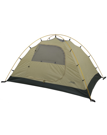 Taurus 4 Outfitter Tent - Tan/Green - Quarter front profile no fly
