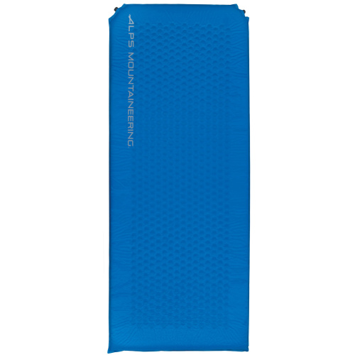 Flexcore Air Pad Regular - Blue - Front profile with ALPS Mountaineering logo vertical on top left corner.