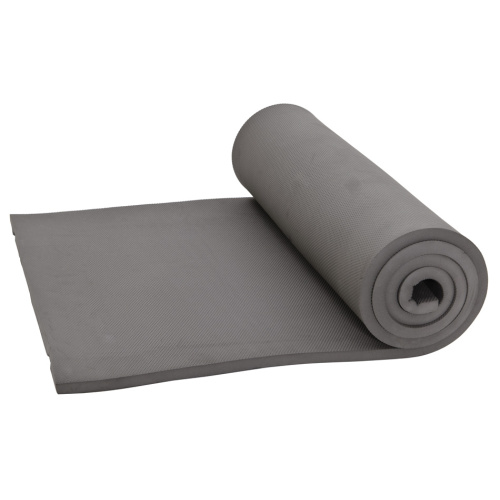 Foam Mat - Gray - Right side of mat rolled up with left side partially shown