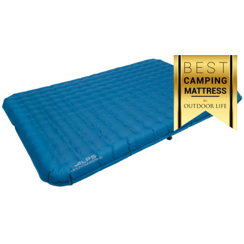 Vertex Air Bed Queen - Blue - Quarter profile with award